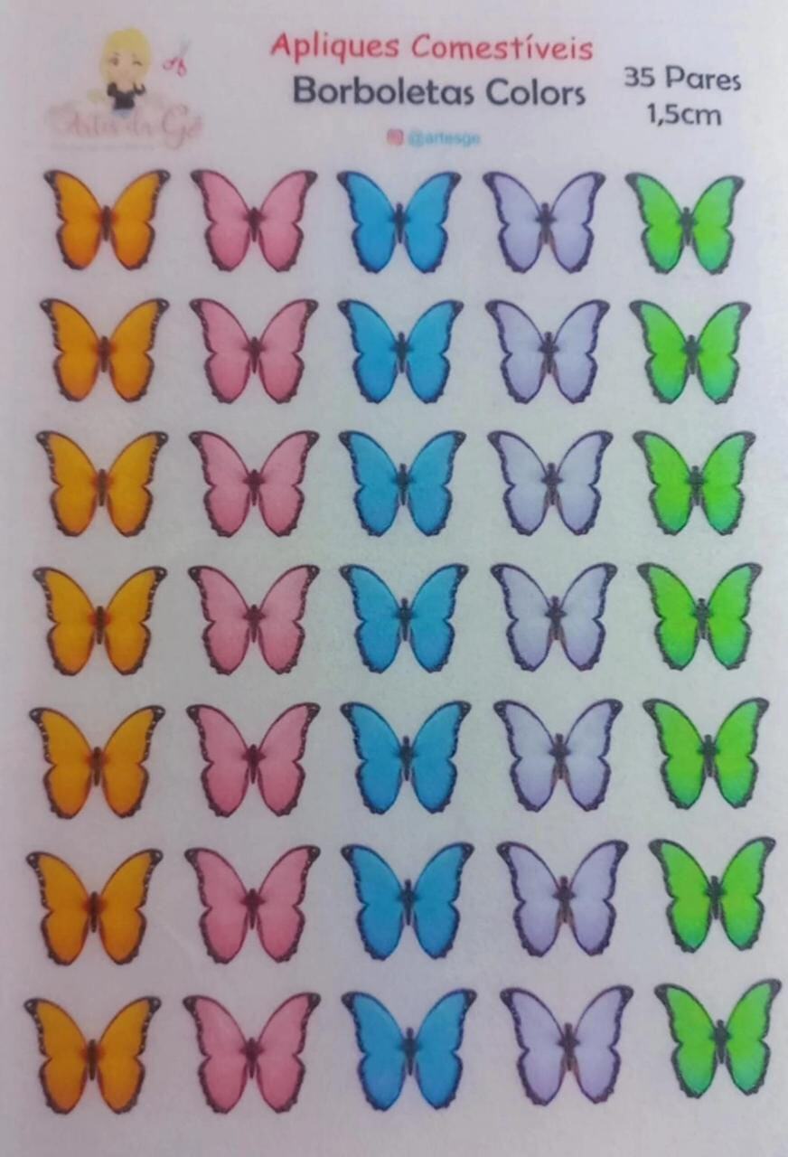 Micro borboletas Colors