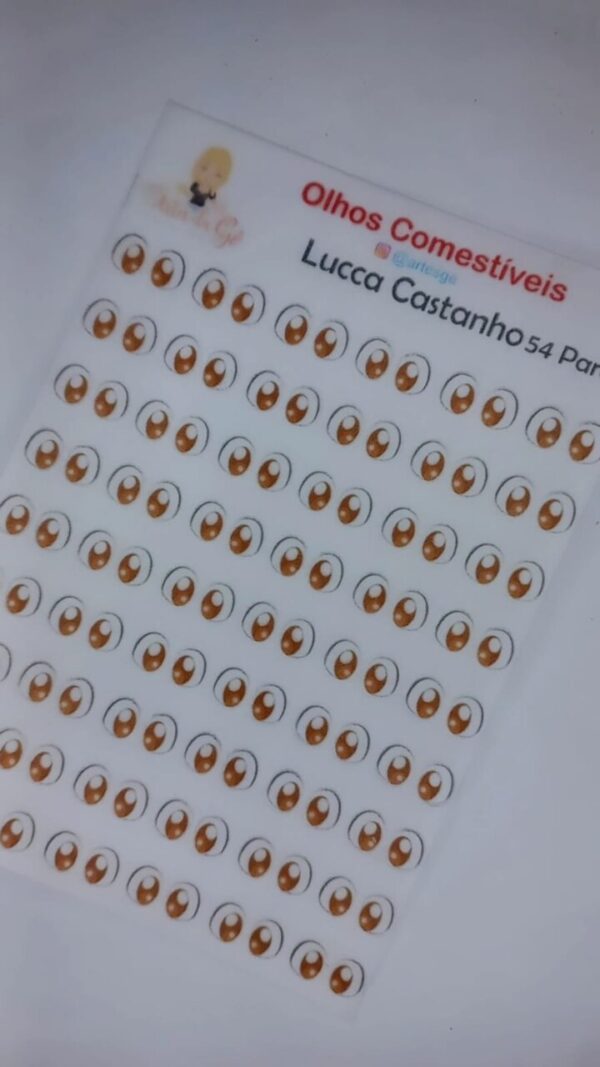 Olhos comestíveis Lucca Castanho