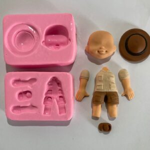 Molde corpinho Menino safari P coleção Juliana Rocio