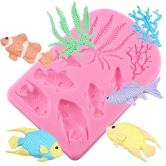 Molde Peixinhos e Algas