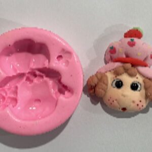 Molde Cabeça moranguinho