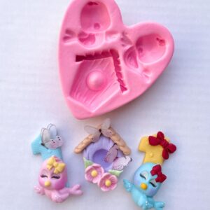 Molde casinha passarinho Amor de Brigadeiro